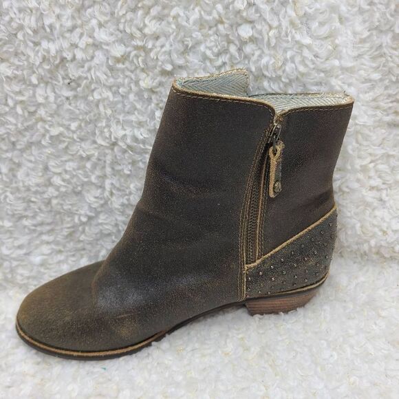 Reef Adora Studded Brown Leather Ankle Boots size 9 - Picture 6 of 9